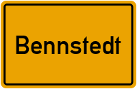 City Sign Bennstedt