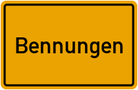 City Sign Bennungen