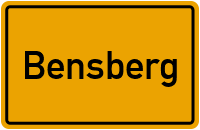 Ortsschild Bensberg