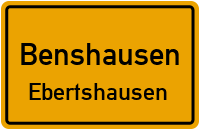 Straßen in Benshausen Ebertshausen