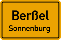 Straßen in Berßel Sonnenburg