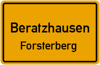 Straßenverzeichnis Beratzhausen Forsterberg