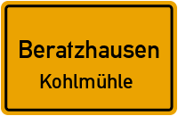 Kohlmühle in 93176 Beratzhausen (Kohlmühle)