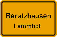 Straßenverzeichnis Beratzhausen Lammhof