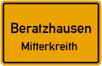 Straßenverzeichnis Beratzhausen Mitterkreith