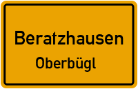 Straßenverzeichnis Beratzhausen Oberbügl