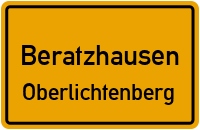 Straßenverzeichnis Beratzhausen Oberlichtenberg