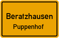 Straßenverzeichnis Beratzhausen Puppenhof