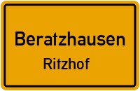 Straßenverzeichnis Beratzhausen Ritzhof