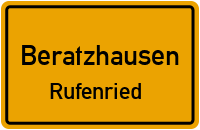 Straßenverzeichnis Beratzhausen Rufenried