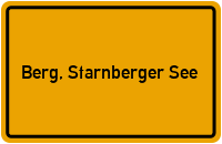 City Sign Berg, Starnberger See
