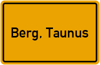 City Sign Berg, Taunus