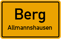 Straßenverzeichnis Berg Allmannshausen