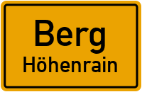 Straßenverzeichnis Berg Höhenrain