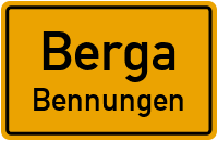 Hospitalstraße in BergaBennungen