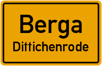 Hauptstraße in BergaDittichenrode