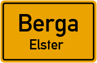 City Sign Berga / Elster