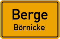 Straßen in Berge Börnicke