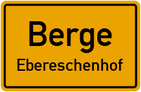 Straßen in Berge Ebereschenhof