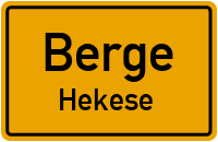 Hekeser Straße in BergeHekese