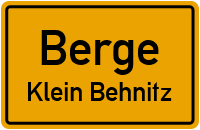 Straßen in Berge Klein Behnitz