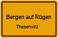 Alte Feldstraße in Bergen auf RügenThesenvitz