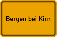 City Sign Bergen bei Kirn