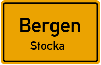 Dorfplatz in BergenStocka