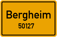 Straßen in 50127 Bergheim