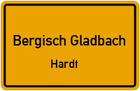 Hardter Straße in Bergisch GladbachHardt