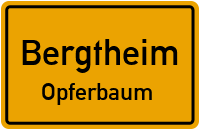 Schieferweg in BergtheimOpferbaum