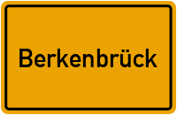 Ortsschild von Berkenbrück in Brandenburg