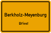Hauptstraße in Berkholz-MeyenburgBriest