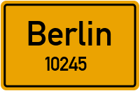 Straßen in 10245 Berlin