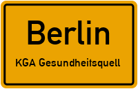 Straßenverzeichnis Berlin KGA Gesundheitsquell