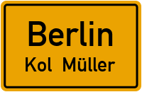 Straßenverzeichnis Berlin Kol. Müller