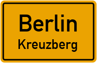Ortsschild Berlin.Kreuzberg