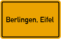 City Sign Berlingen, Eifel