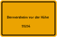 55234 Bermersheim vor der Höhe