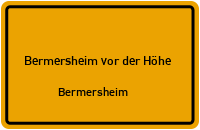 L 401 in 55234 Bermersheim vor der Höhe (Bermersheim)