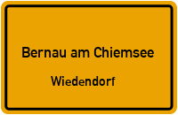 Straßenverzeichnis Bernau am Chiemsee Wiedendorf