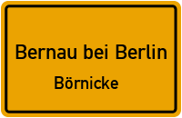 Parkweg in Bernau bei BerlinBörnicke