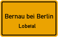 Ladeburger Weg in Bernau bei BerlinLobetal