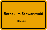 Straßenverzeichnis Bernau im Schwarzwald Bernau