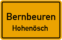 Straßenverzeichnis Bernbeuren Hohenösch