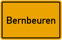 Ortsschild von Gemeinde Bernbeuren in Bayern