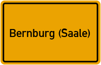 City Sign Bernburg (Saale)