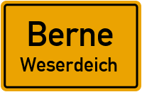 Deichstraße in BerneWeserdeich