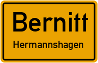 Untere Dorfstraße in BernittHermannshagen