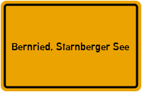 City Sign Bernried, Starnberger See